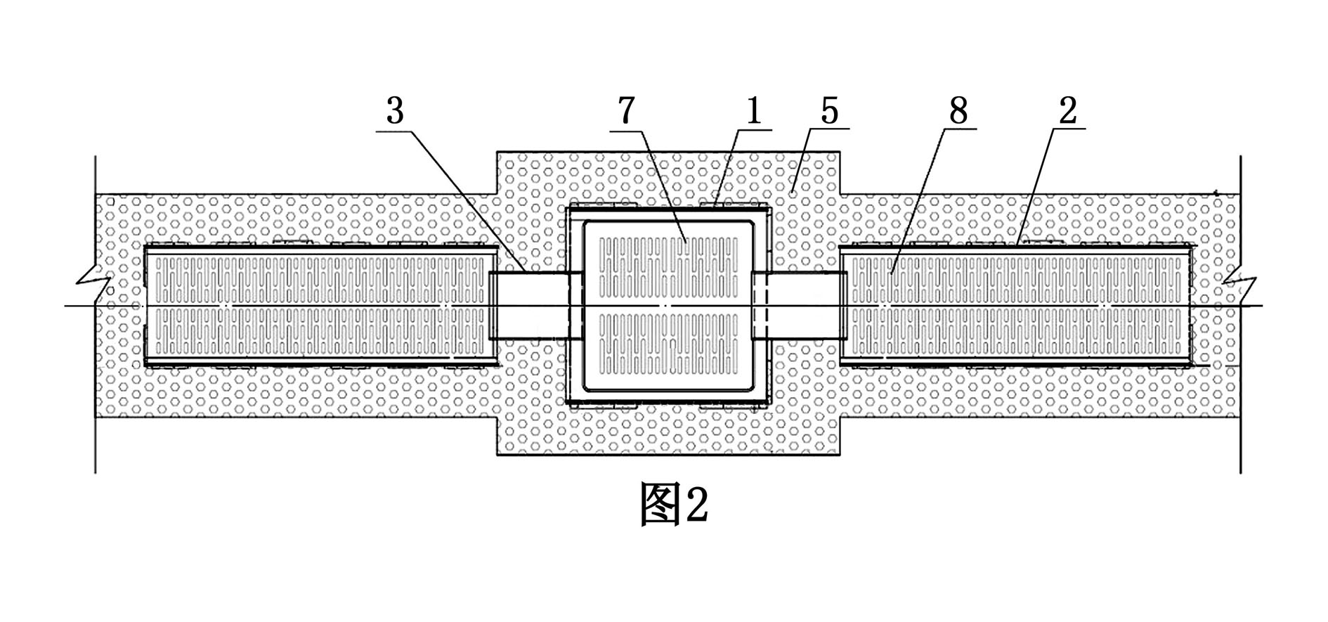 Rainwater penetrating-discharging integrated ecological system