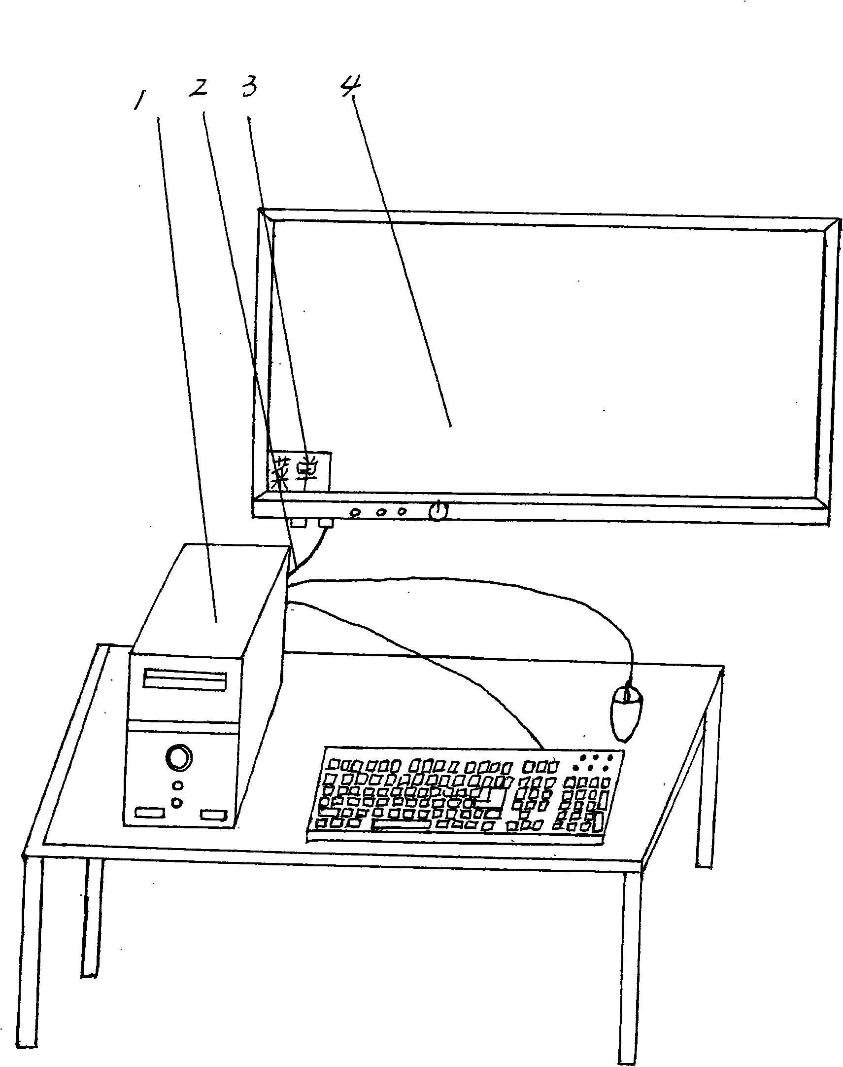 Multifunctional large-screen electronic instruction display screen