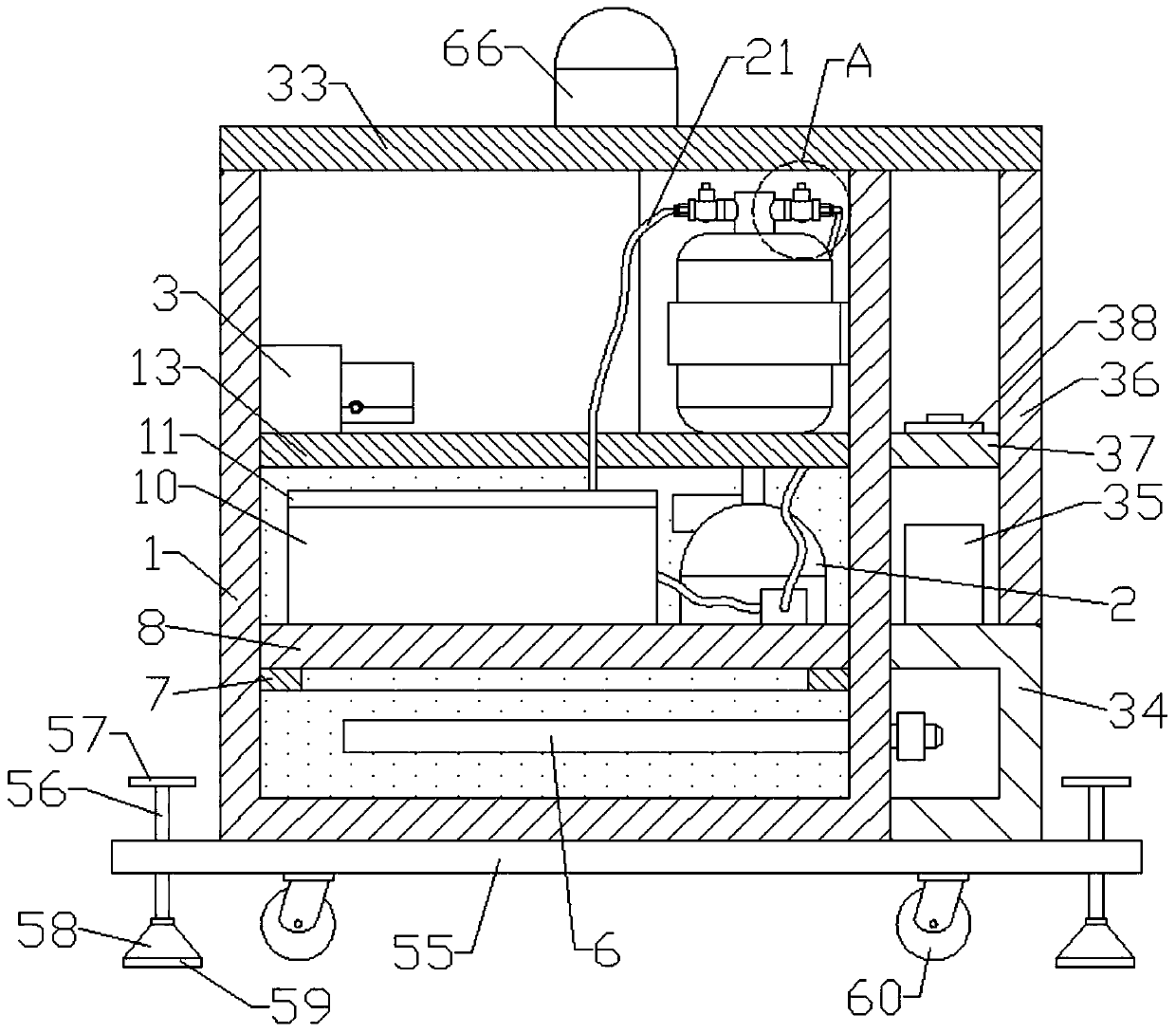 Human body amputated limb protection box based on non-contact sensing control perfusion technology