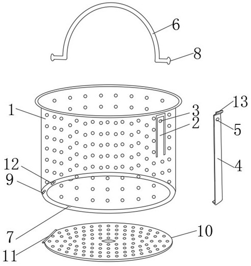 Residue filtering basket of water tank drainer