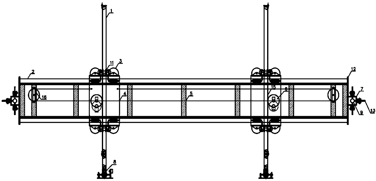 Large-amplitude motion follow-up five-degree-of-freedom airworthiness instrument