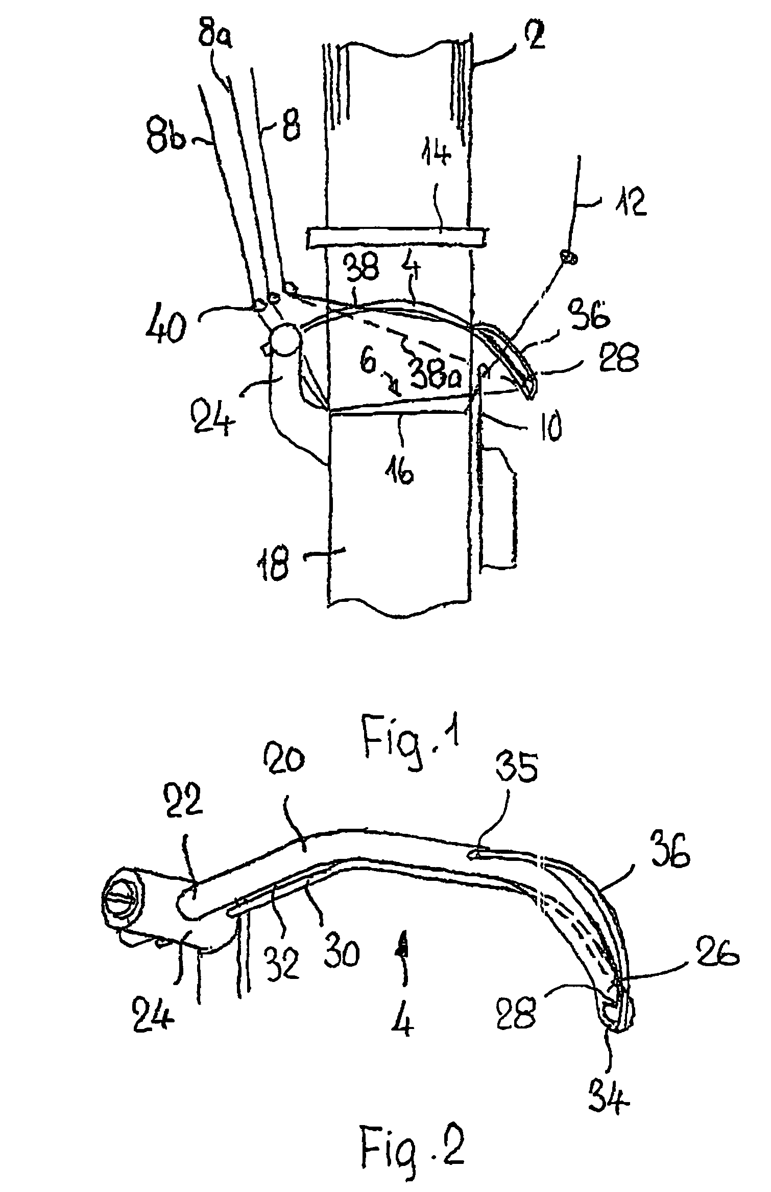 Weft introduction needle for a ribbon needle loom