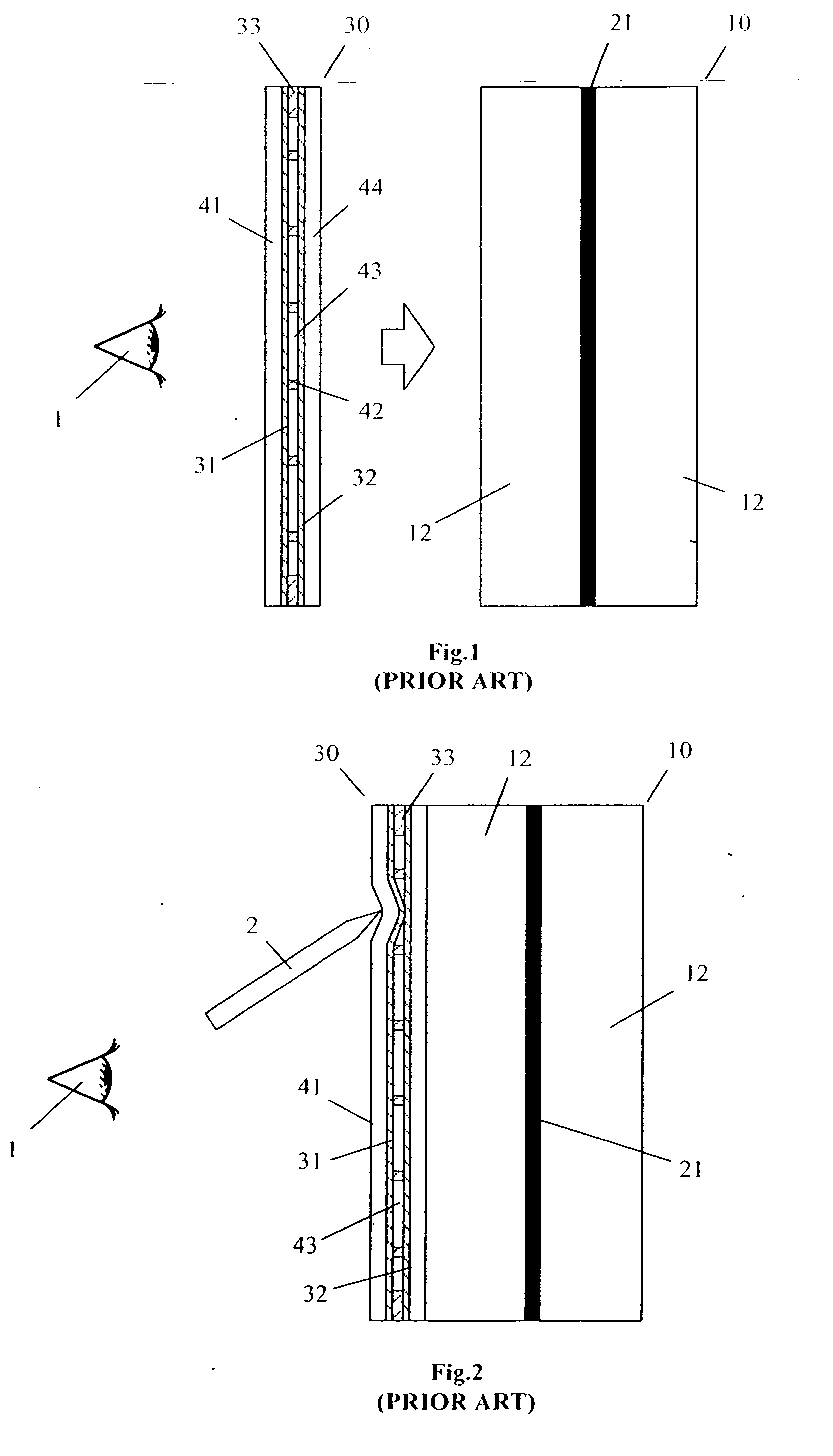 Method for making a display with integrated touchscreen