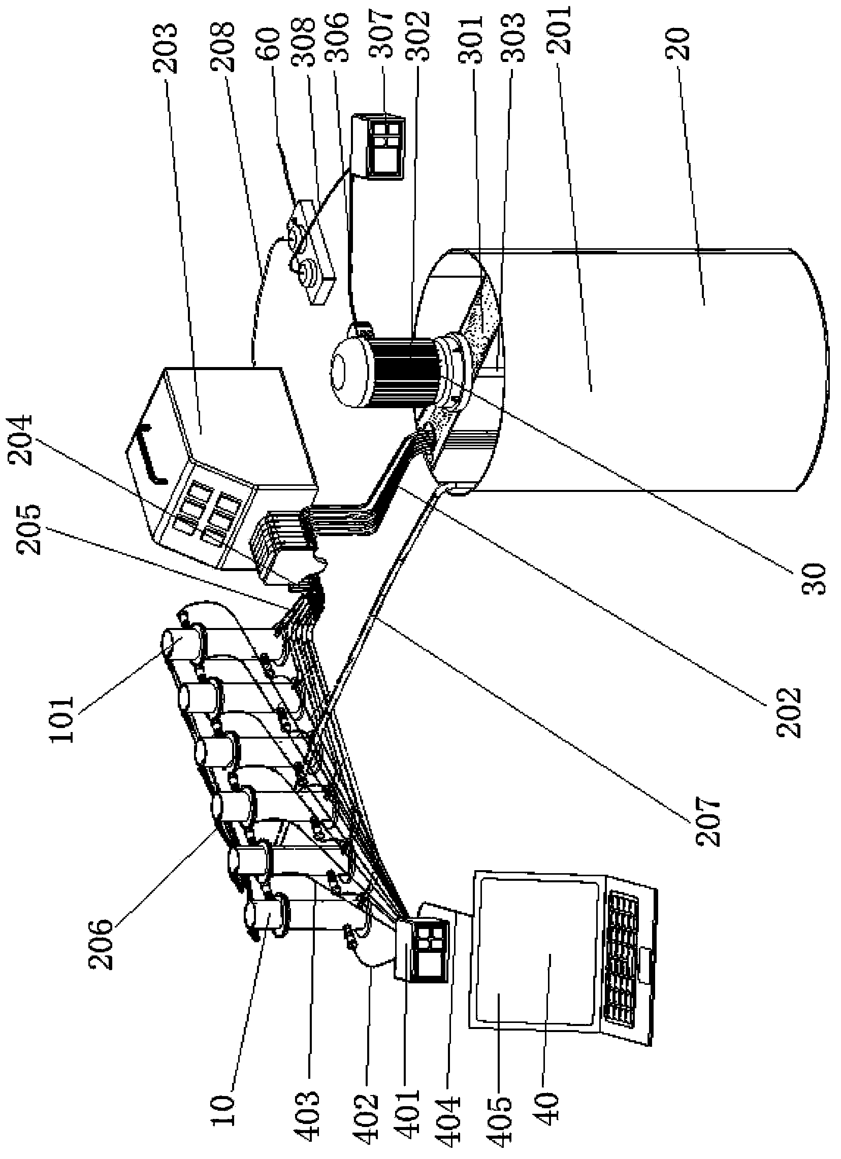 Porous medium biological clogging simulation test device and simulation test evaluation method