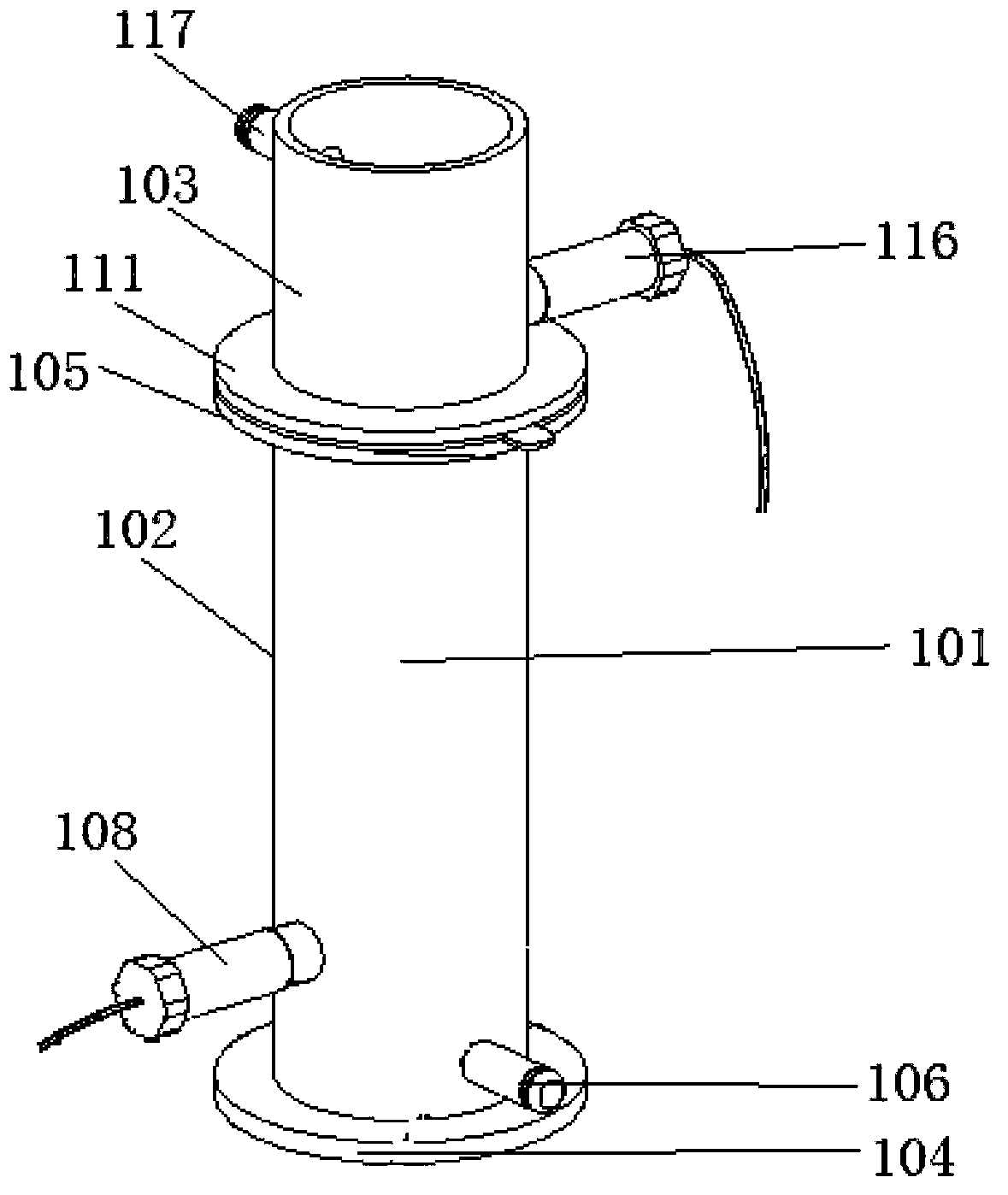 Porous medium biological clogging simulation test device and simulation test evaluation method