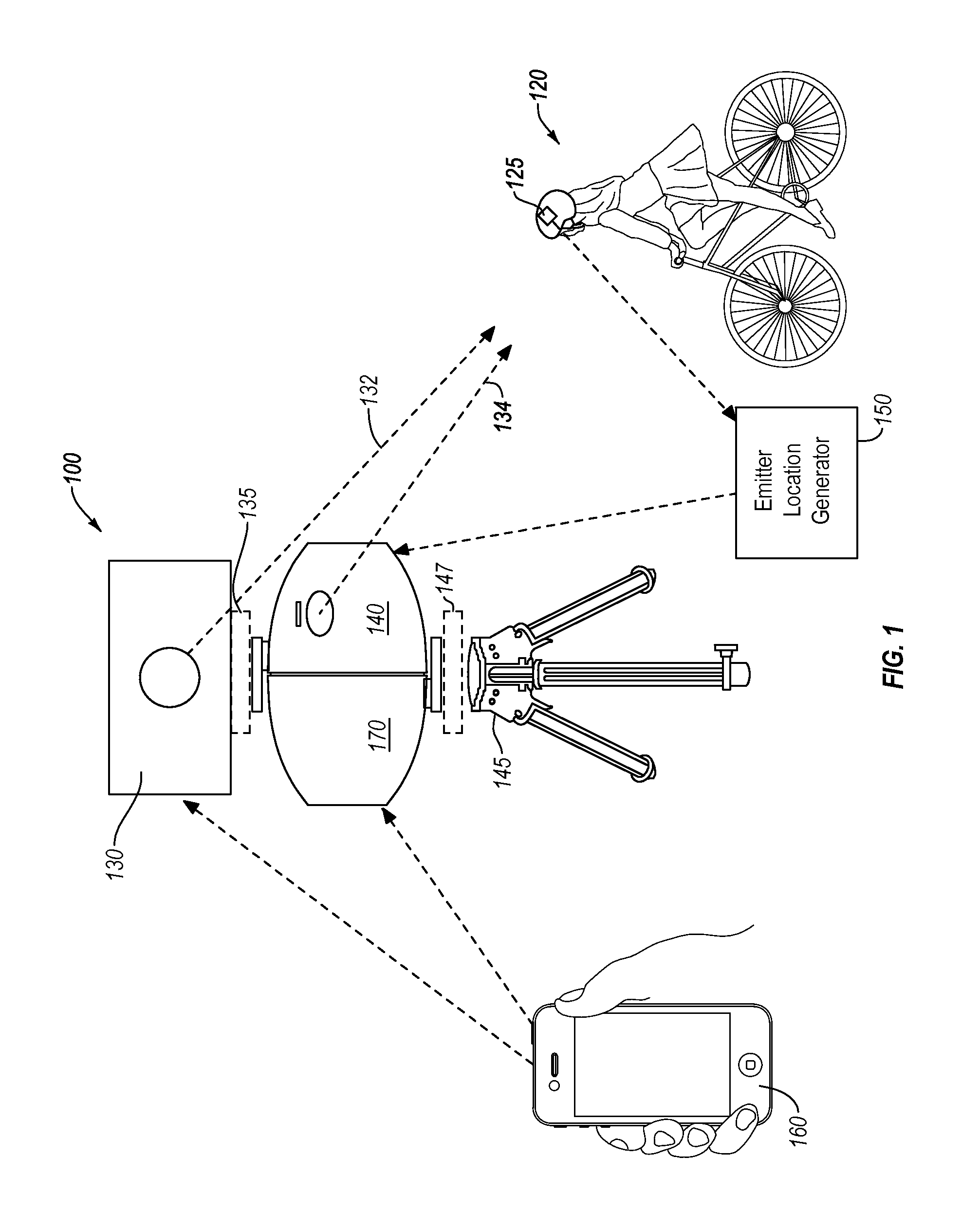 System for automatically tracking a target