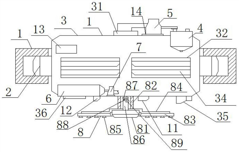 Movable fire-extinguishing and smoke-exhausting device for indoor large space and use method of movable fire-extinguishing and smoke-exhausting device