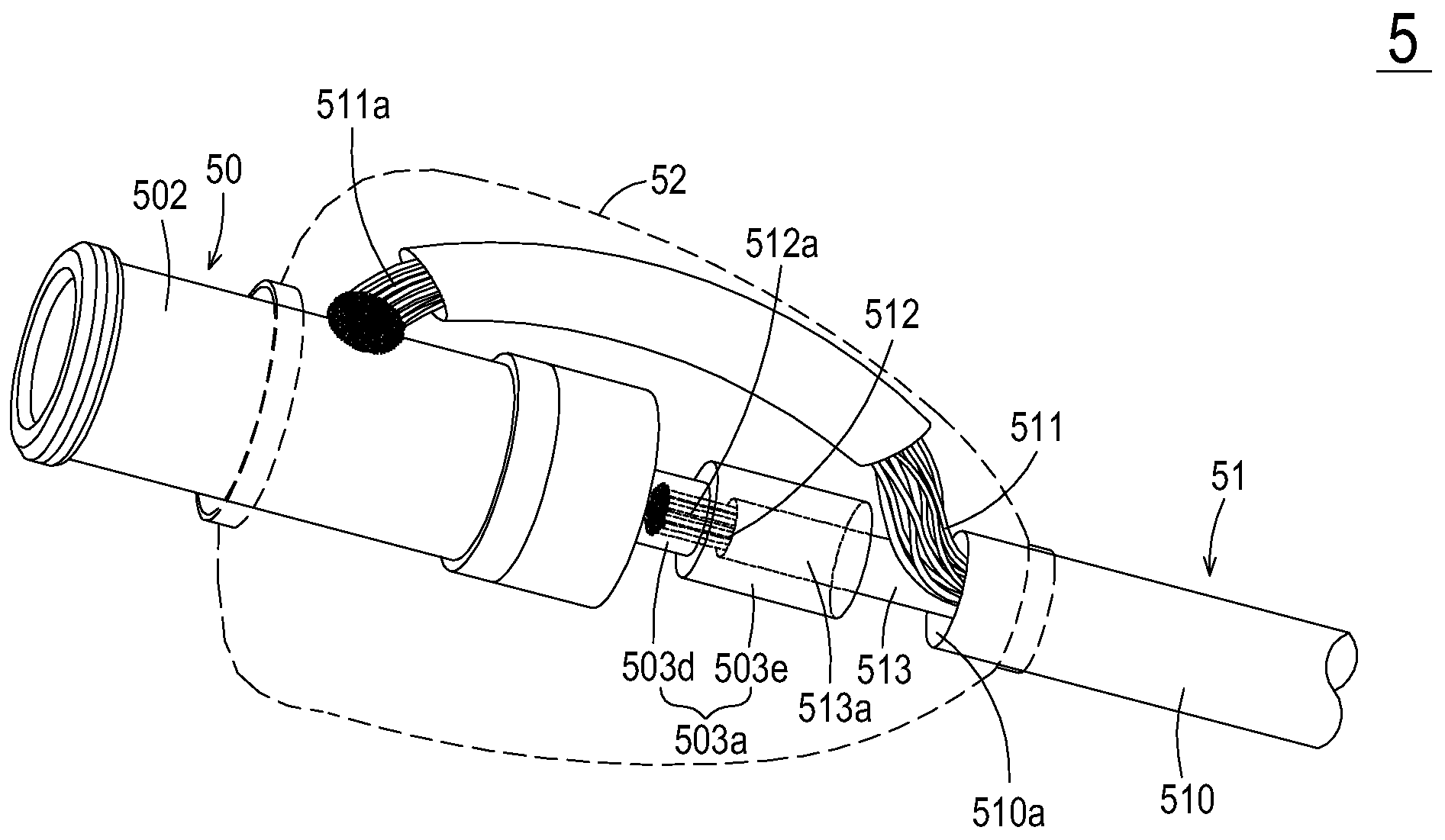 Power connector and power supply cord set having such power connector