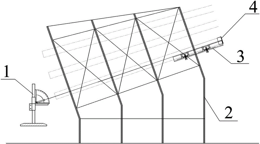 Laser fine-adjustment device for installing and positioning anchorage prestressing steel pipe