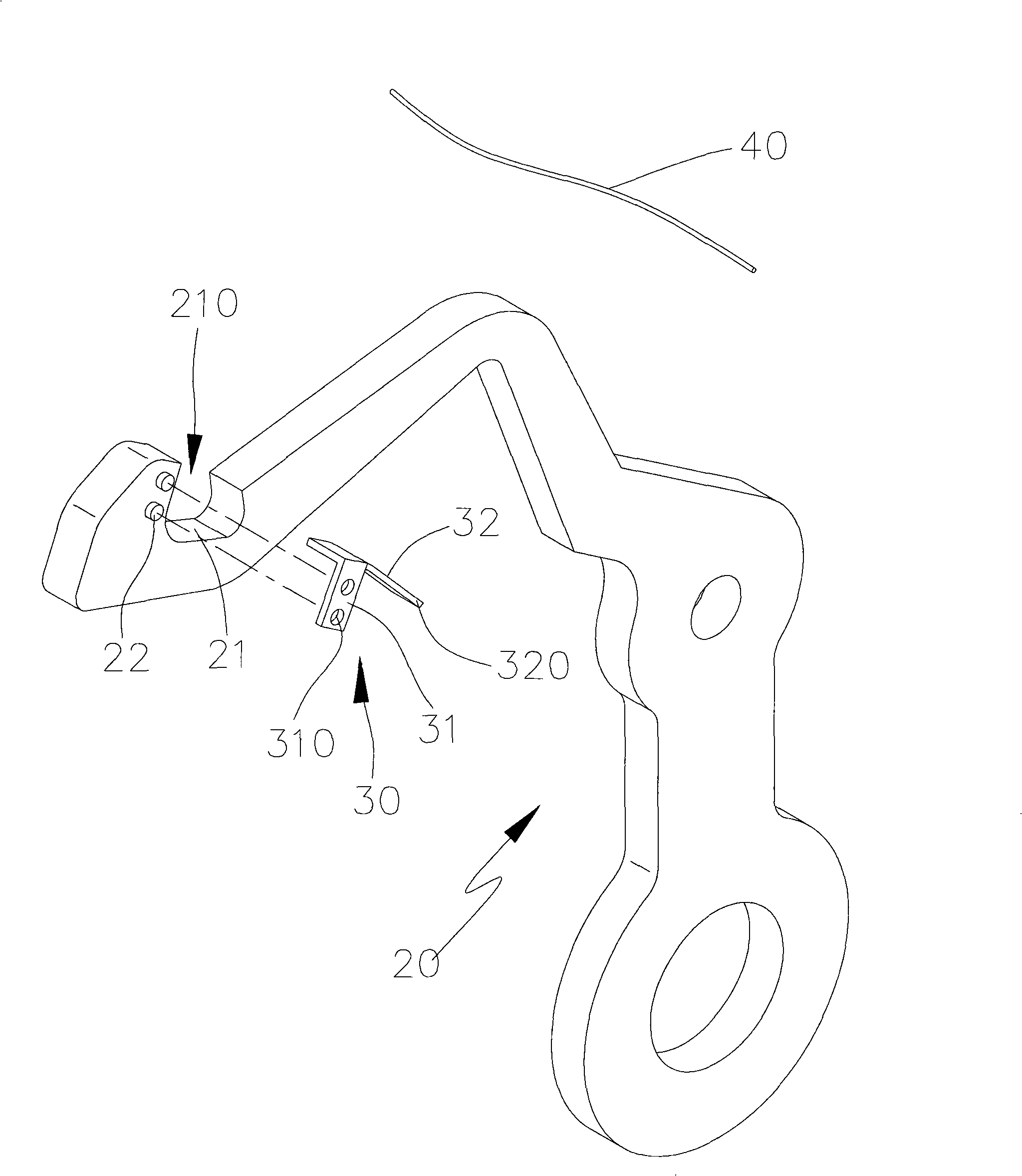 Thread take-up lever structure of sewing machine