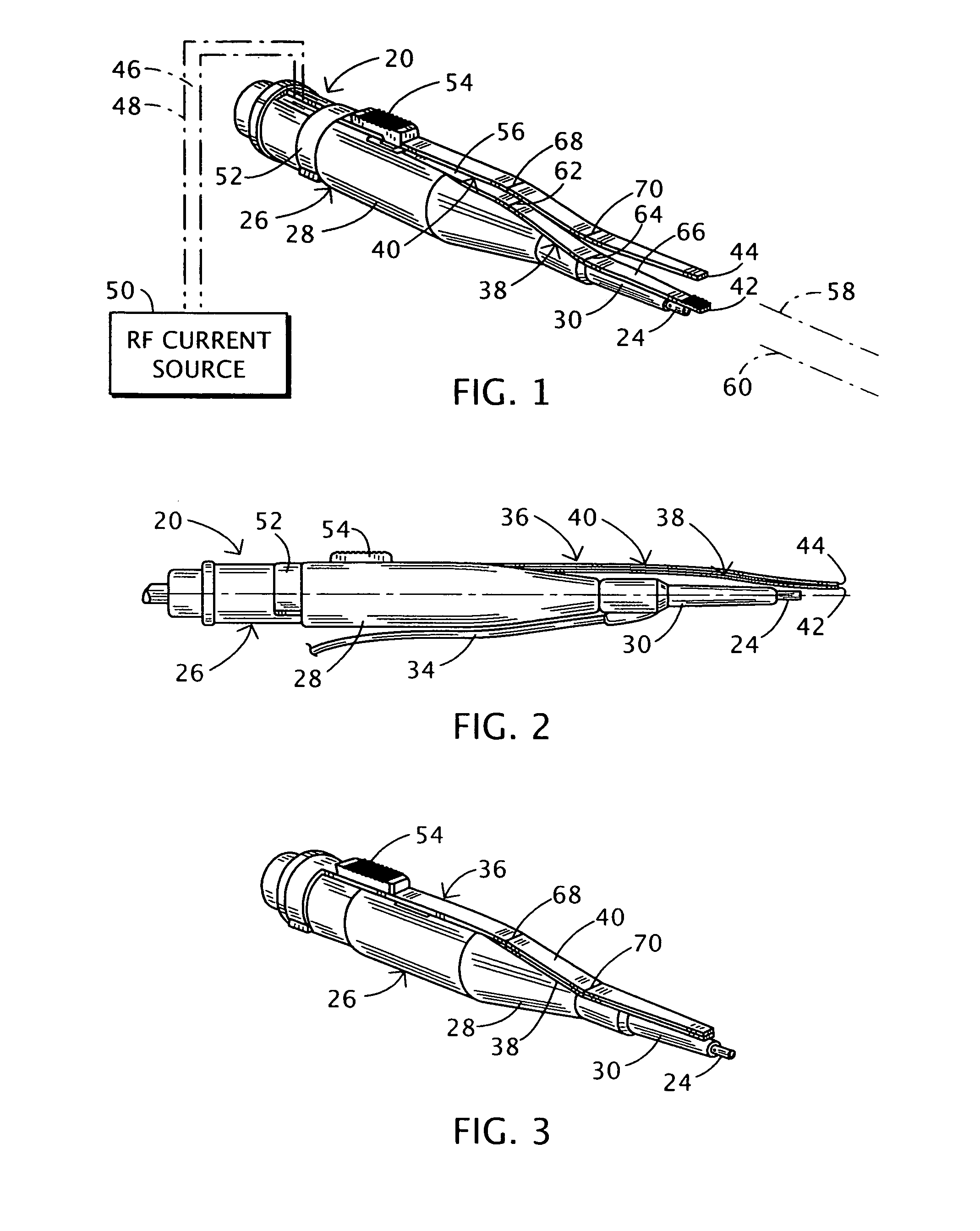 Ultrasonic probe with detachable slidable cauterization forceps