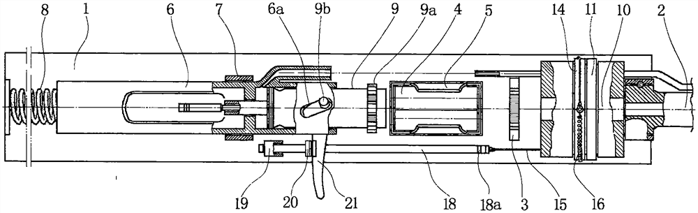 Shell-free bullet gun capable of intermittently changing chamber