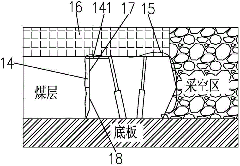 Coal-mining method of loose coal seam