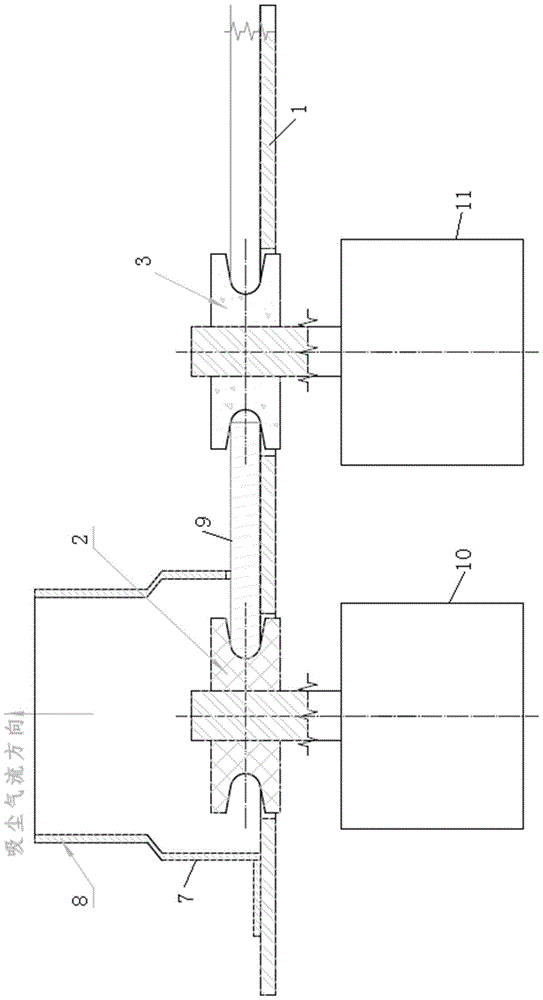 Device for chamfering the edges of insulating cardboard rings