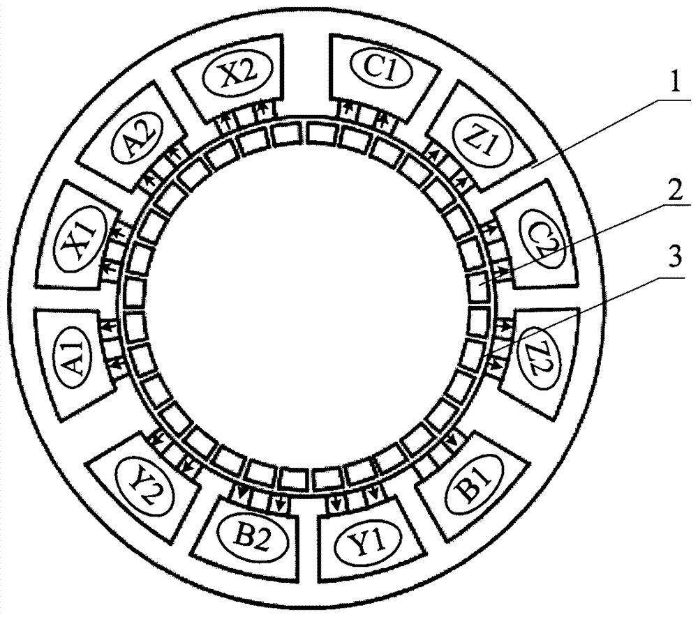 Winding modular permanent-magnet motor