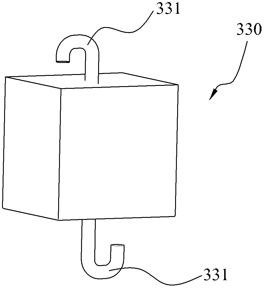 Jig for testing dynamic impact strength of chain and rope