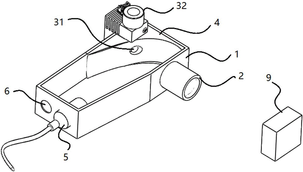 Scanning type laser induced spectrum surface range analysis and detection system