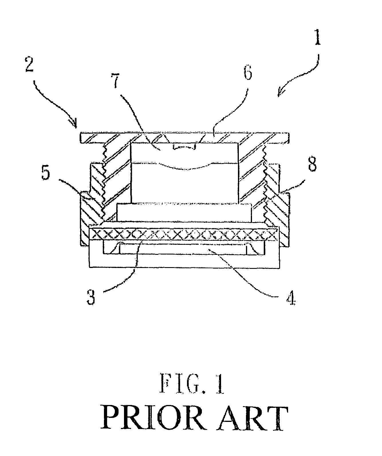 Dustproof lens assembly