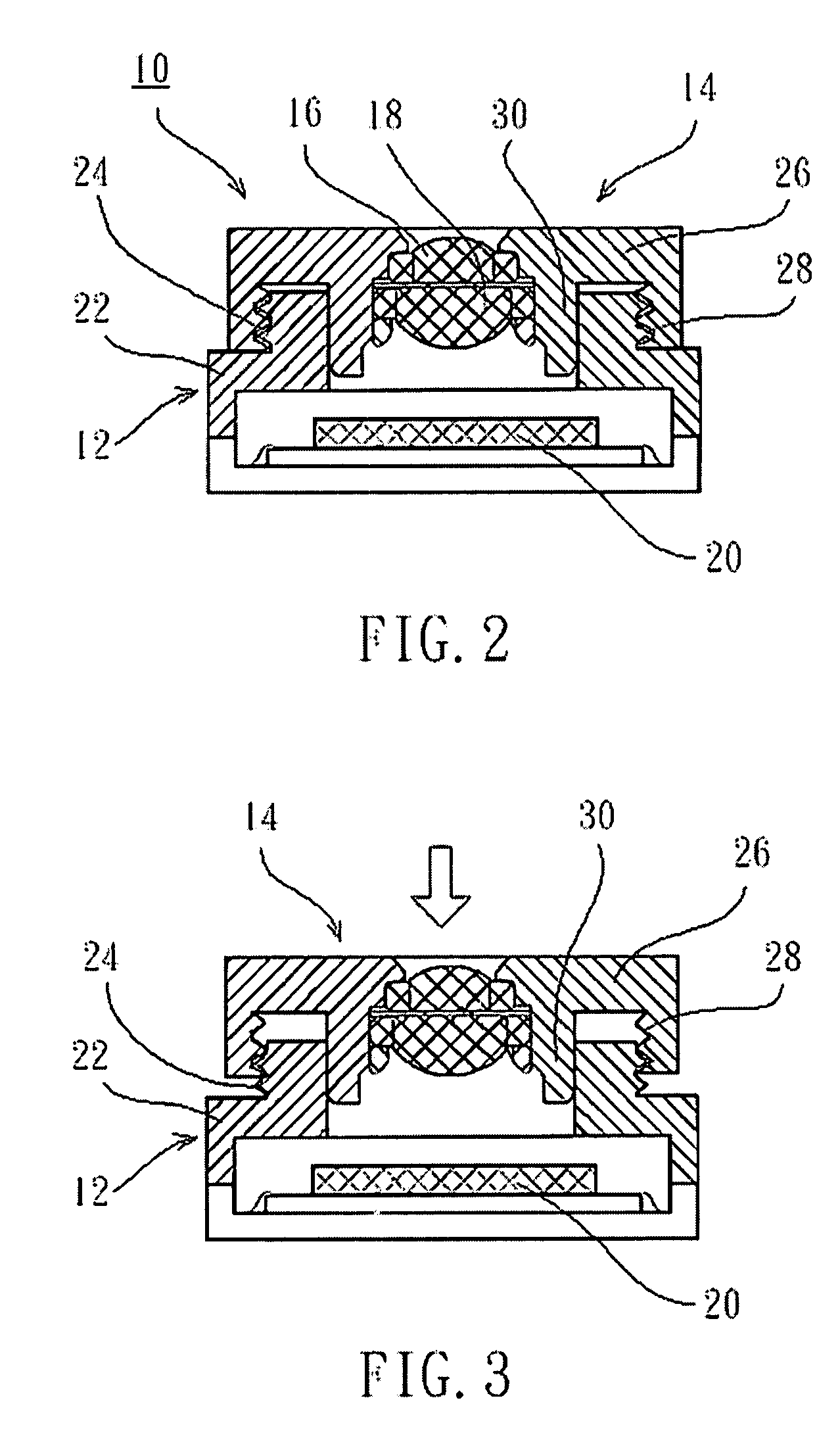 Dustproof lens assembly