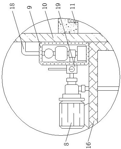 Sewage treatment device with sewage circulation treatment function