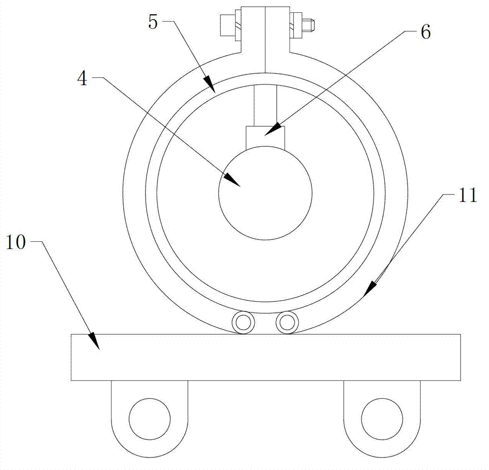 Boring machine for inner wall of drying drum