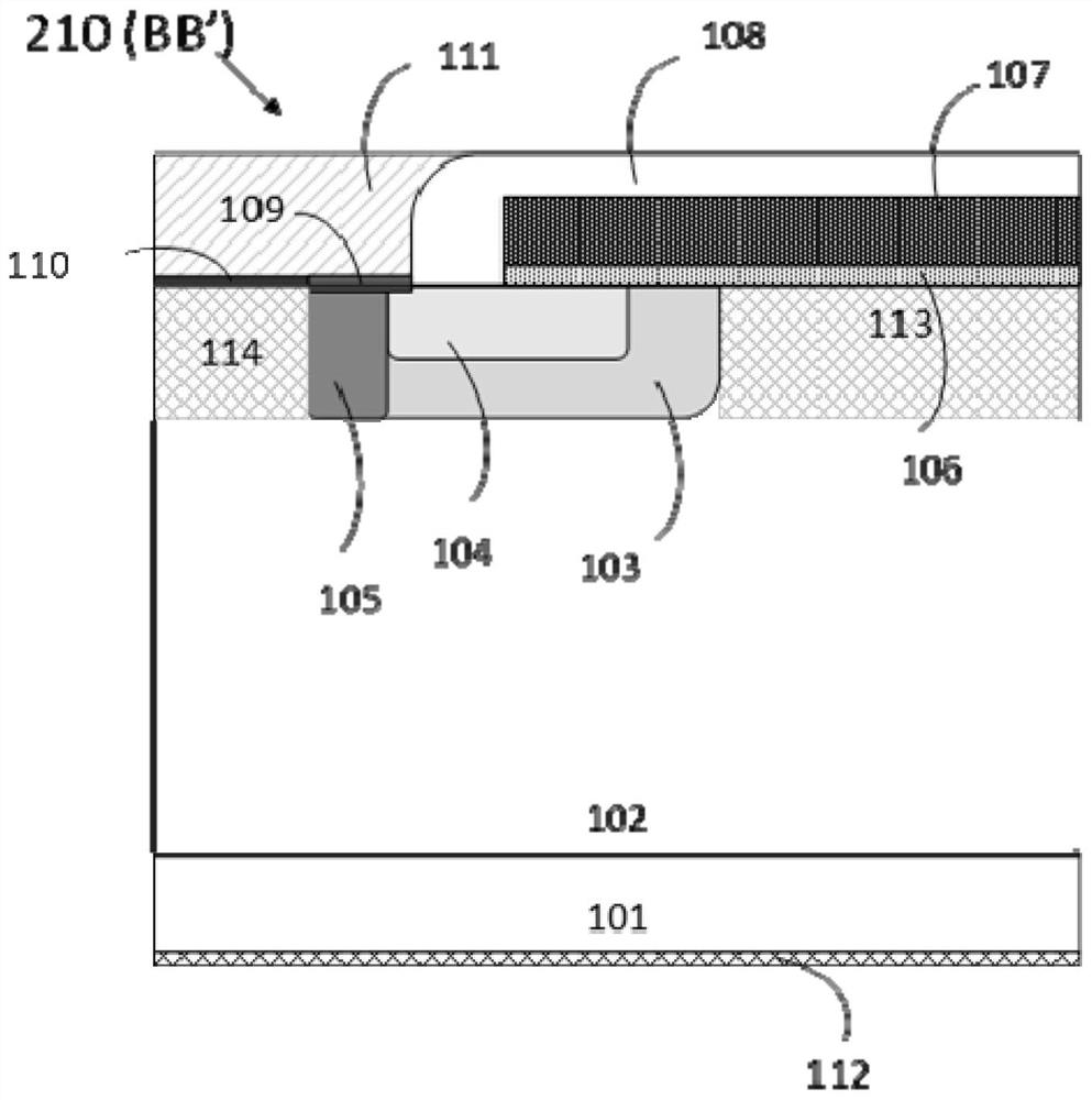 Planar power MOSFET device integrated with junction barrier Schottky diode