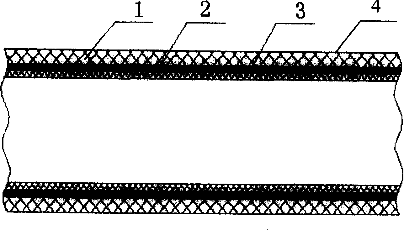 Small diameter metal pipe long-range lining glass reinforced plastic hose repairing method