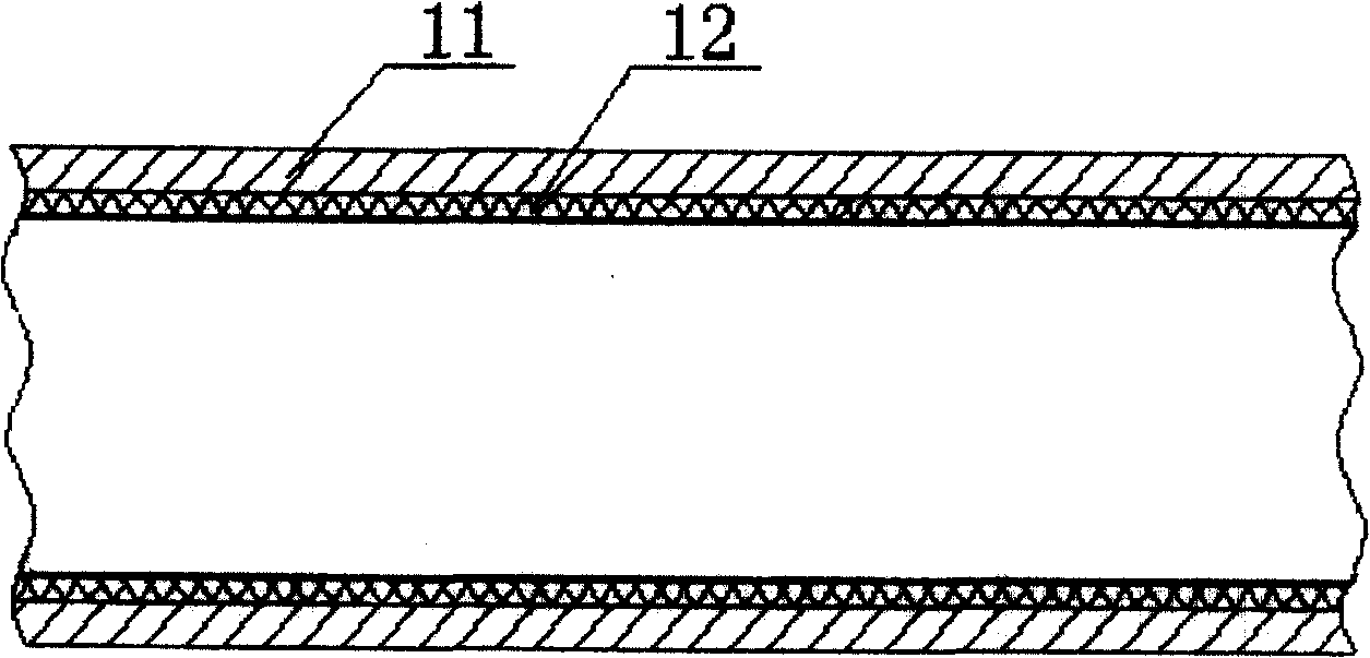 Small diameter metal pipe long-range lining glass reinforced plastic hose repairing method