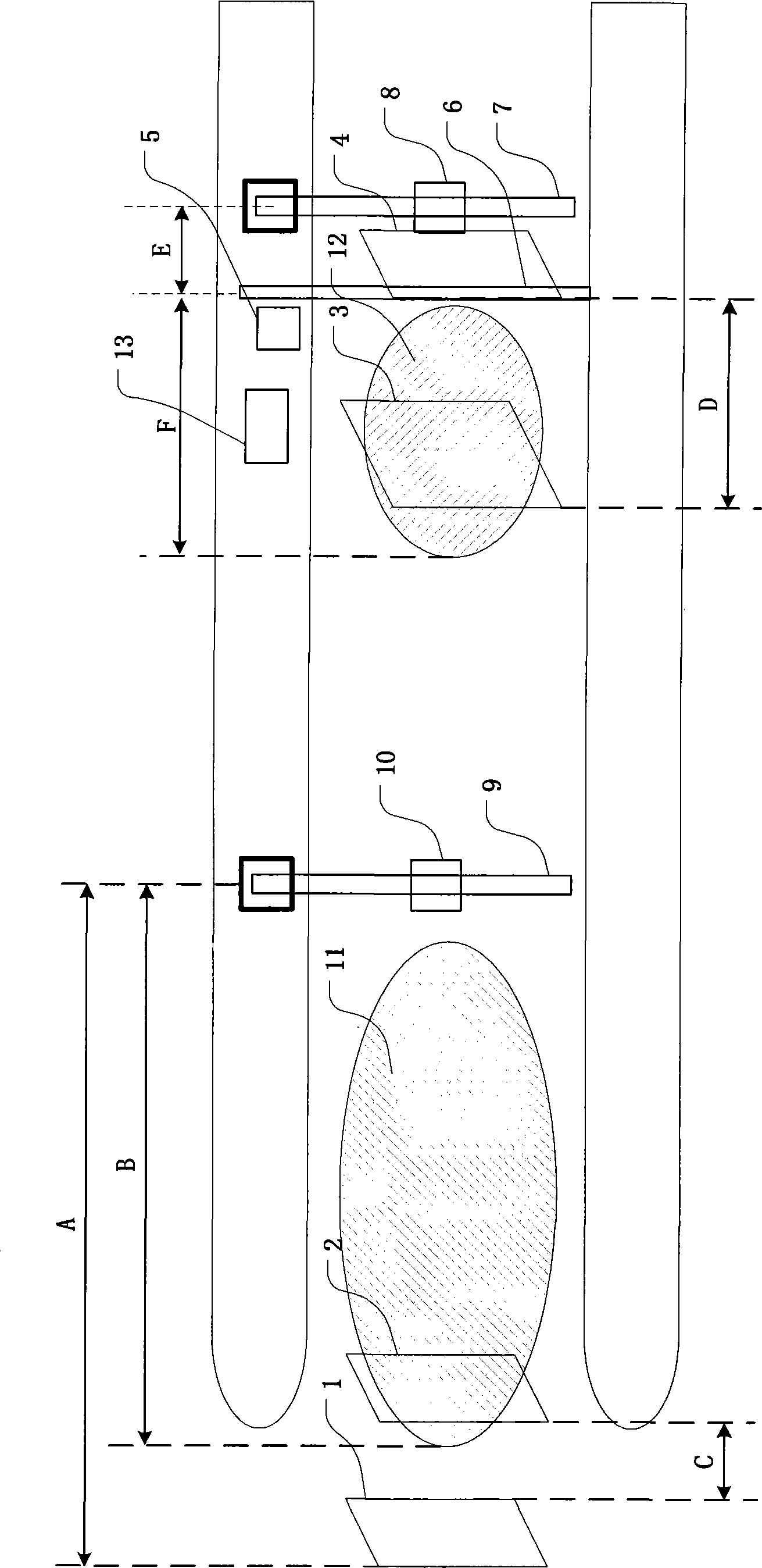 Multi-business zone electronic fee-charging roadway system and fee charging method thereof