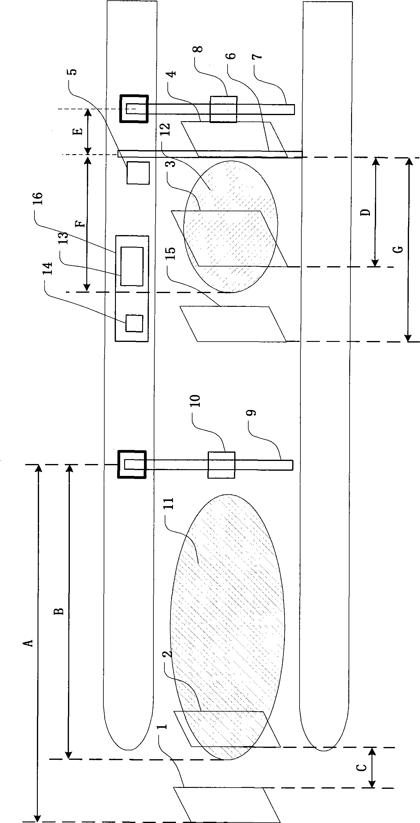 Multi-business zone electronic fee-charging roadway system and fee charging method thereof