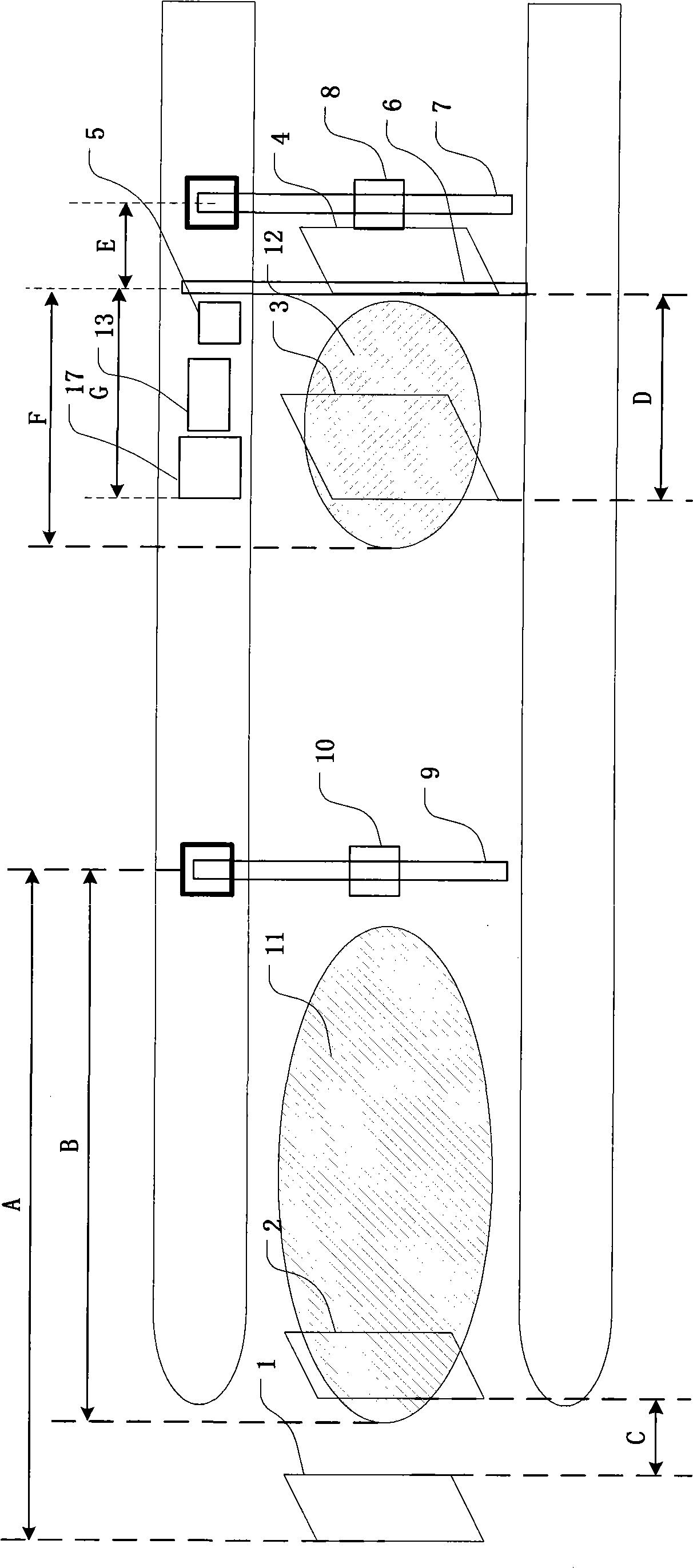 Multi-business zone electronic fee-charging roadway system and fee charging method thereof