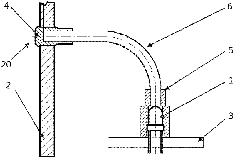 Equipment indicator light and installation method thereof