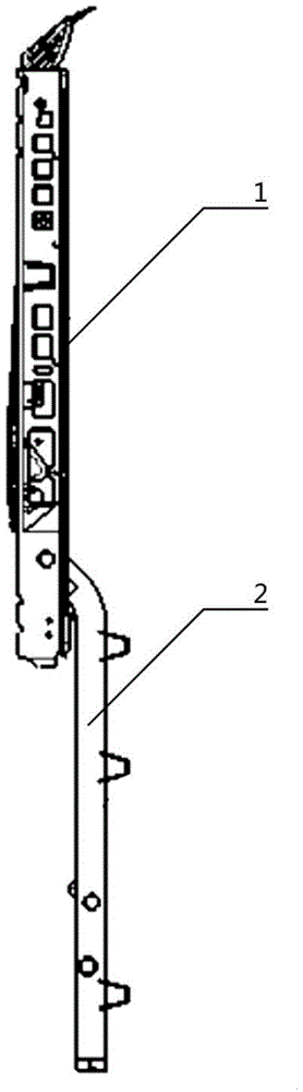 A semi-loaded body of a light van with a reinforced connecting plate