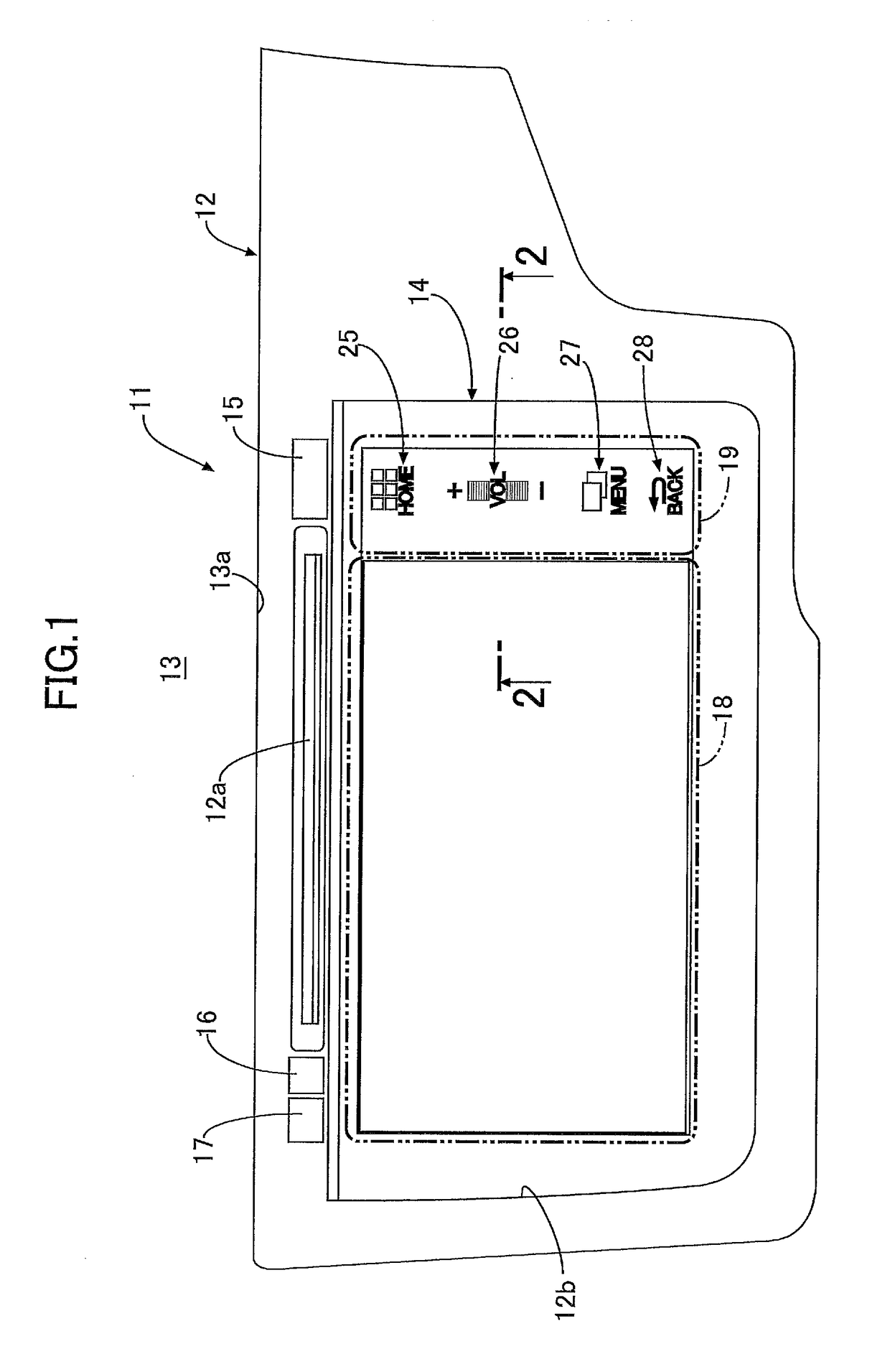 Vehicle-mounted display device