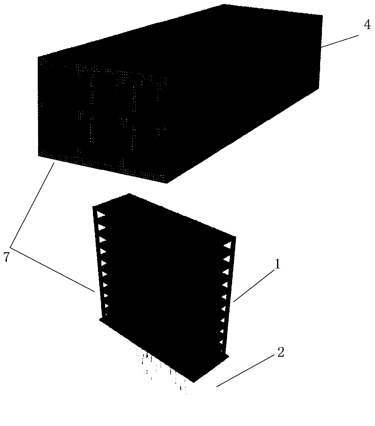 Three-dimensional parametric numerical modeling analysis method and system for structure-soil-structure system