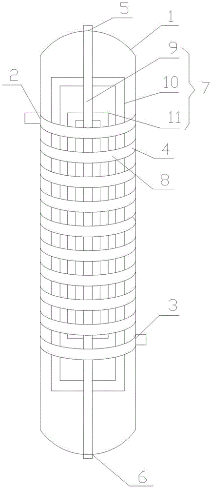 Condenser for recycling methylal from glyphosate tail gas