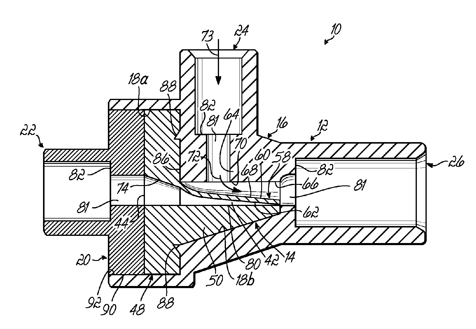 Momentary high pressure valve