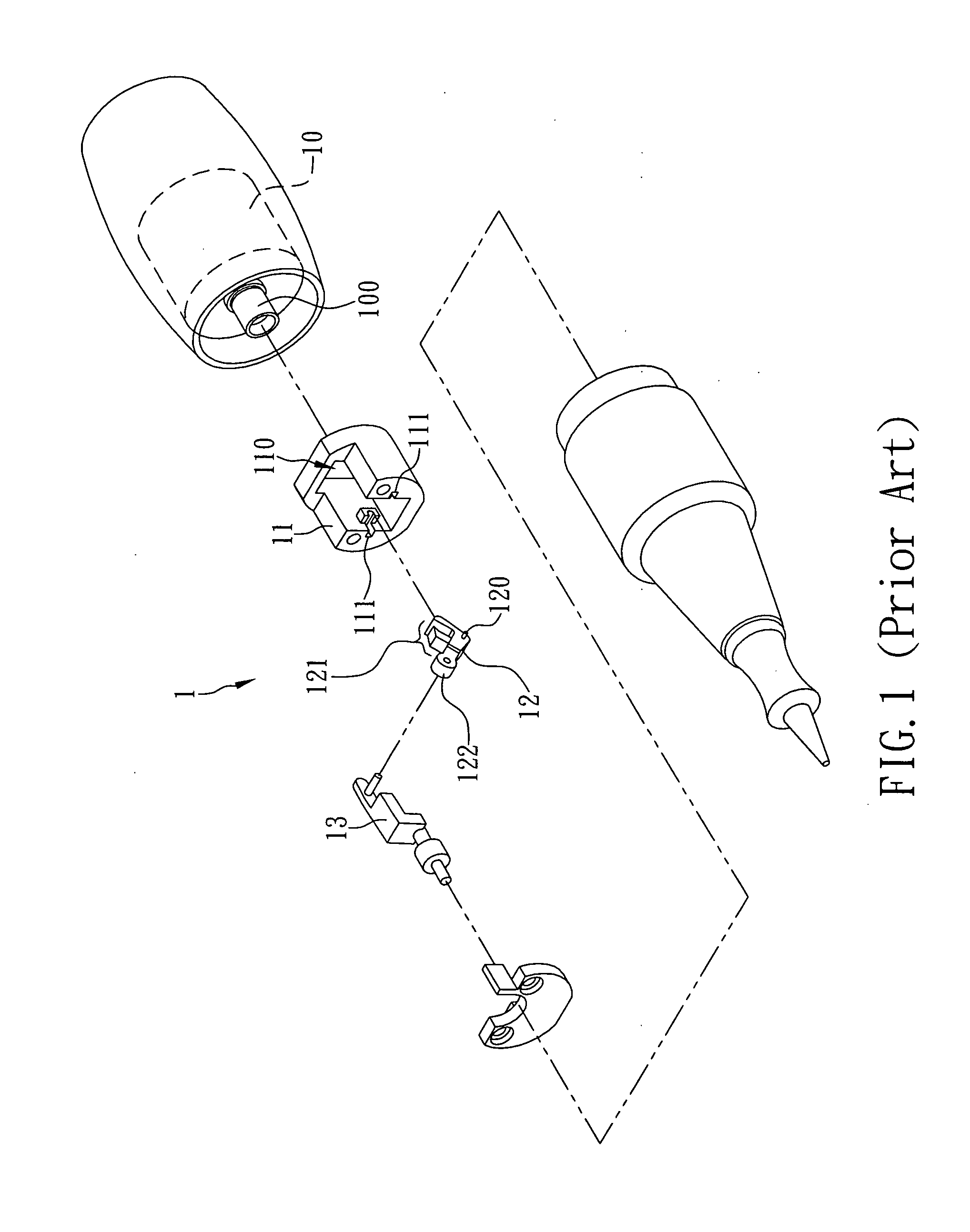 Transmission mechanism of eyebrow tattoo machine