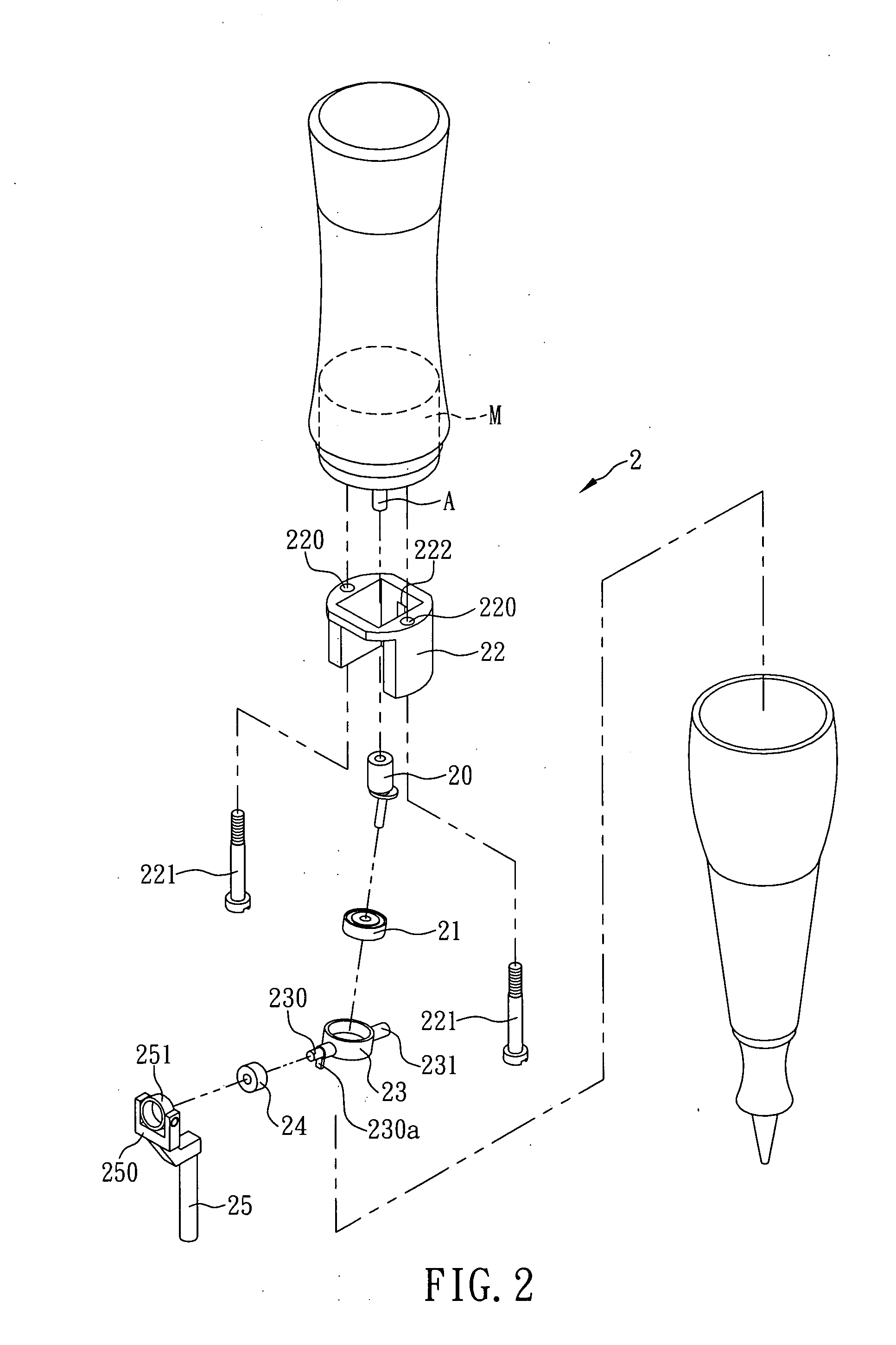 Transmission mechanism of eyebrow tattoo machine