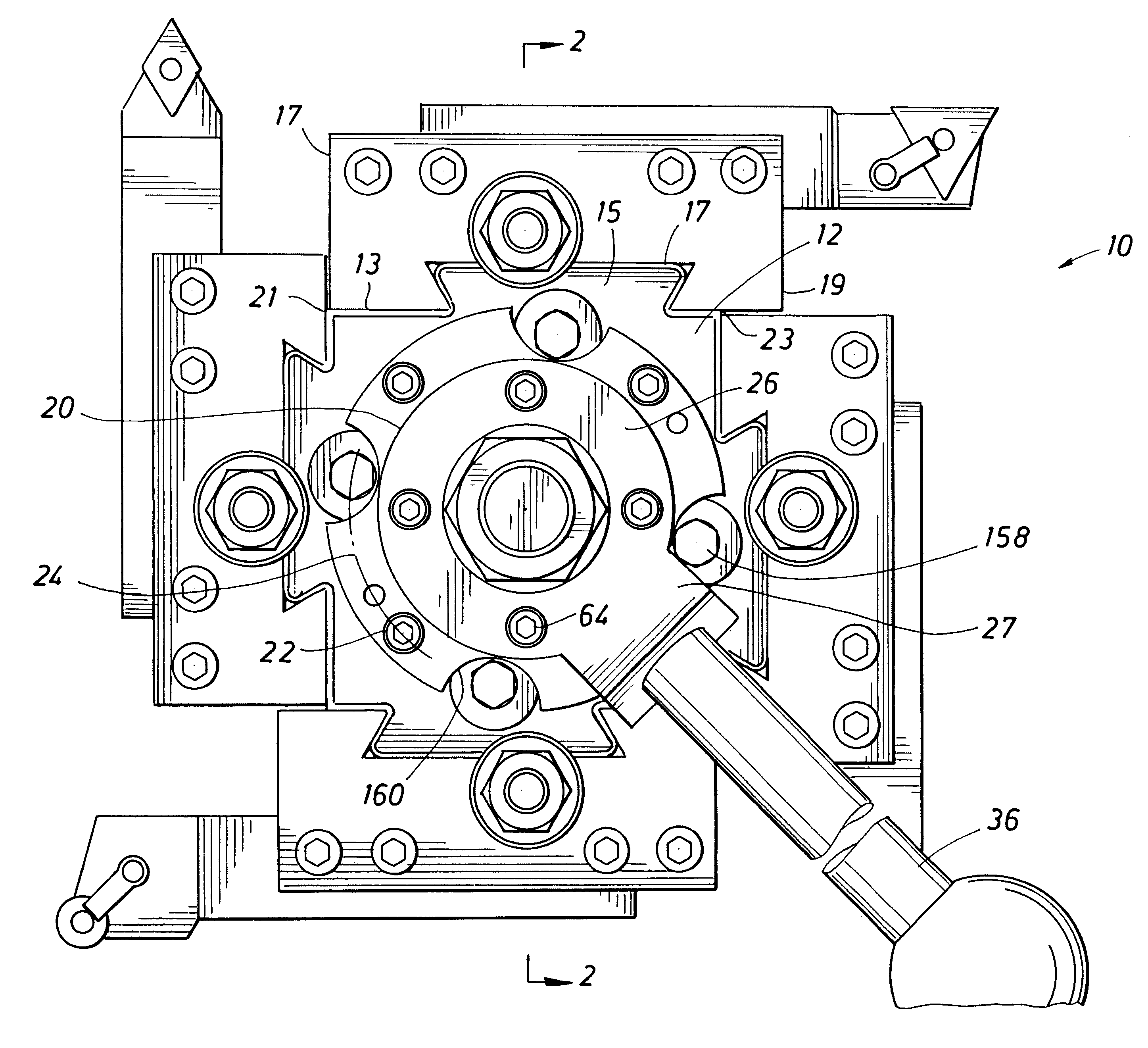 Quick change tool post having laterally off-set dovetail connections