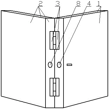 Folding refrigerator door