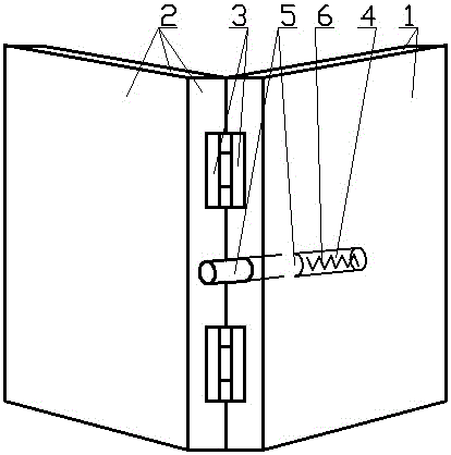 Folding refrigerator door