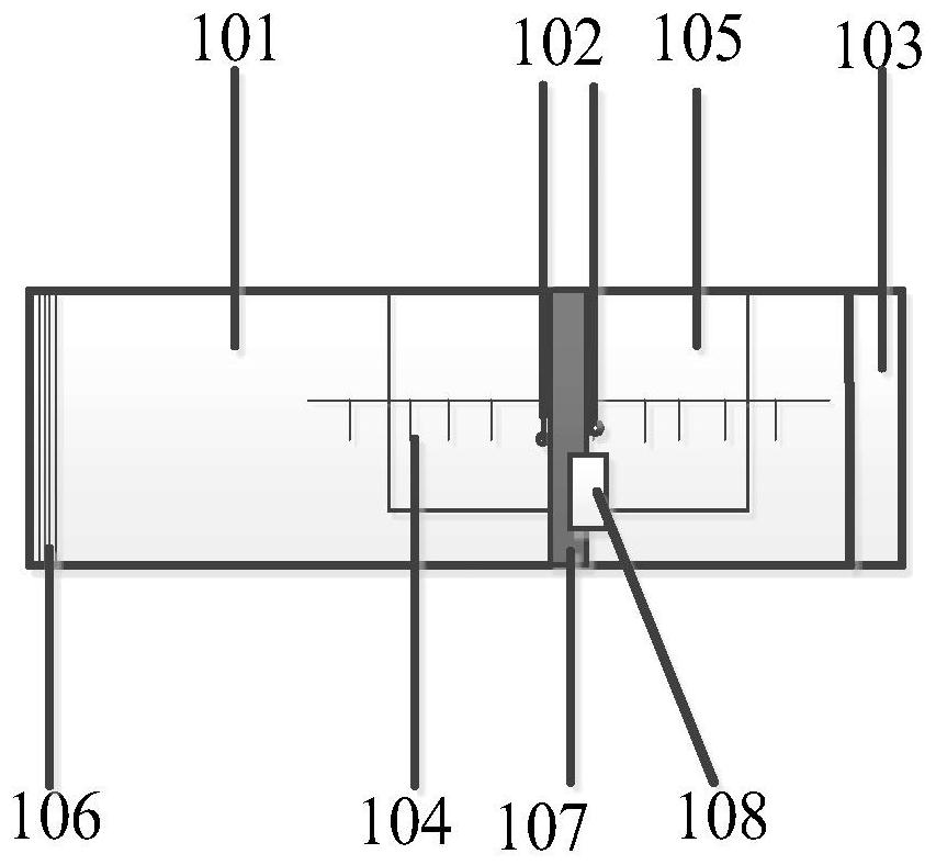 Acoustic impedance tube acoustic performance test auxiliary test device