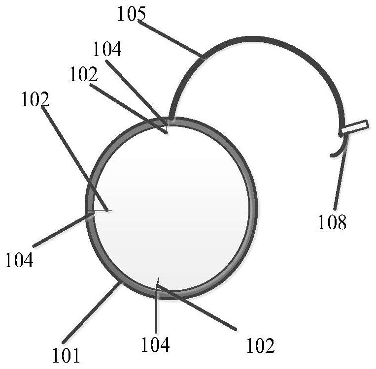 Acoustic impedance tube acoustic performance test auxiliary test device