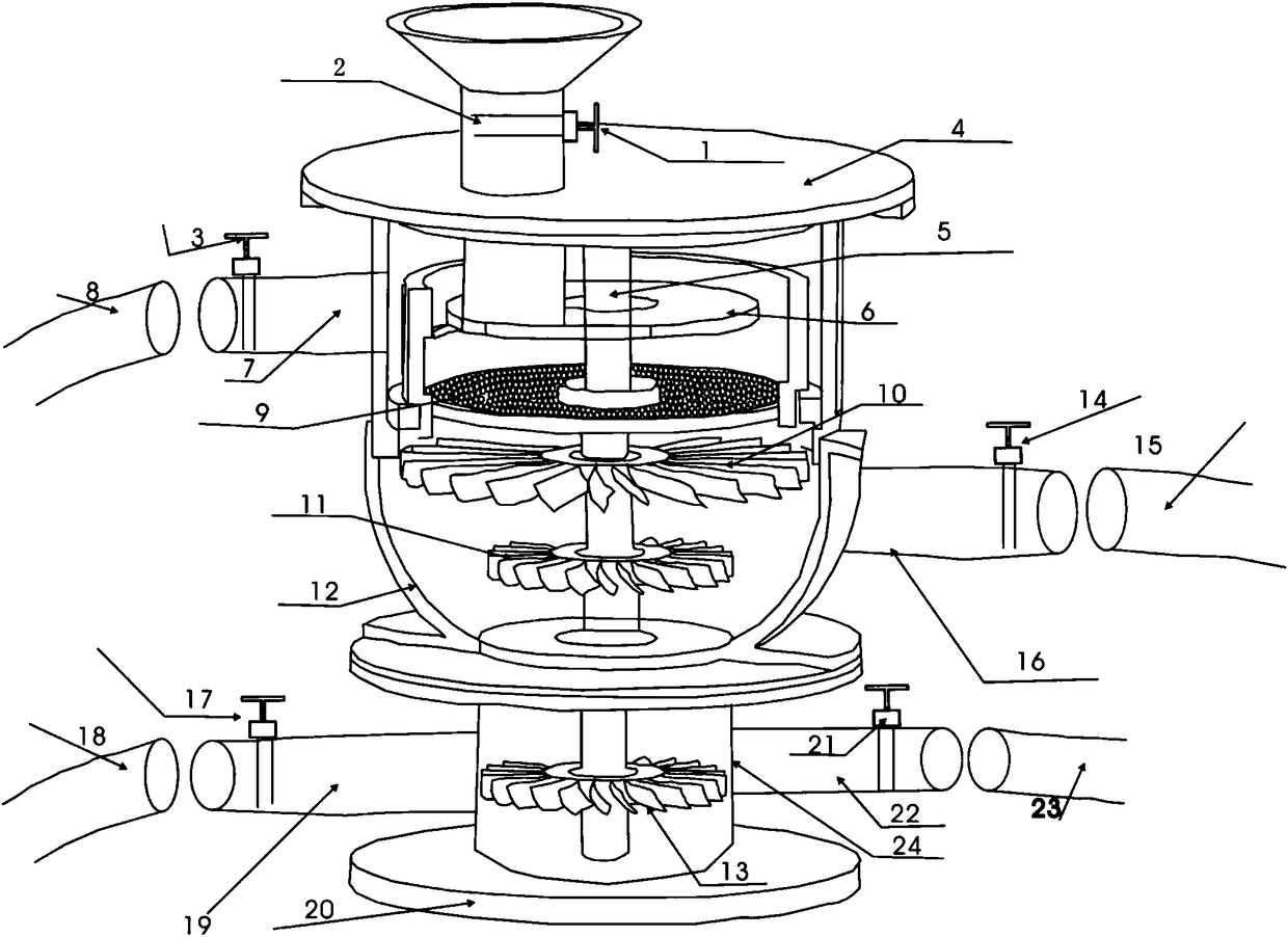 Coal mine downhole hydraulic fracturing high-pressure sealing continuous aggregate adding system and method