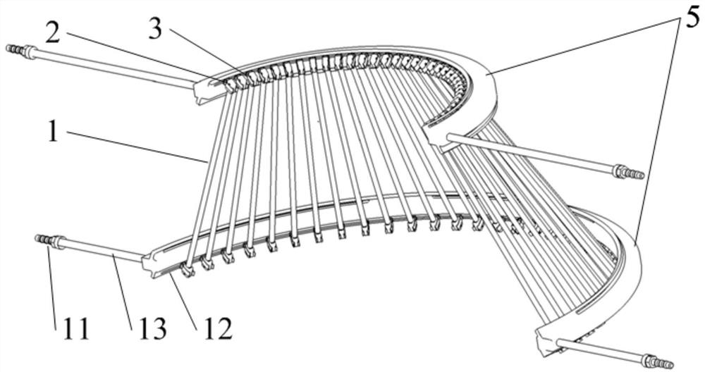 A conical radiation heating device