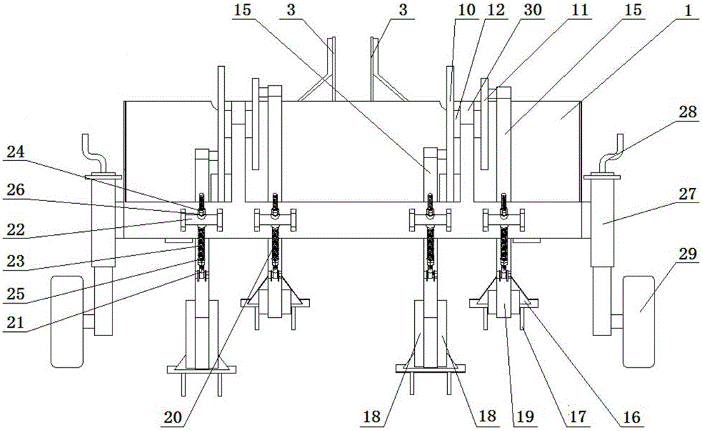 Pull-type hole-depth-adjustable perforating machine