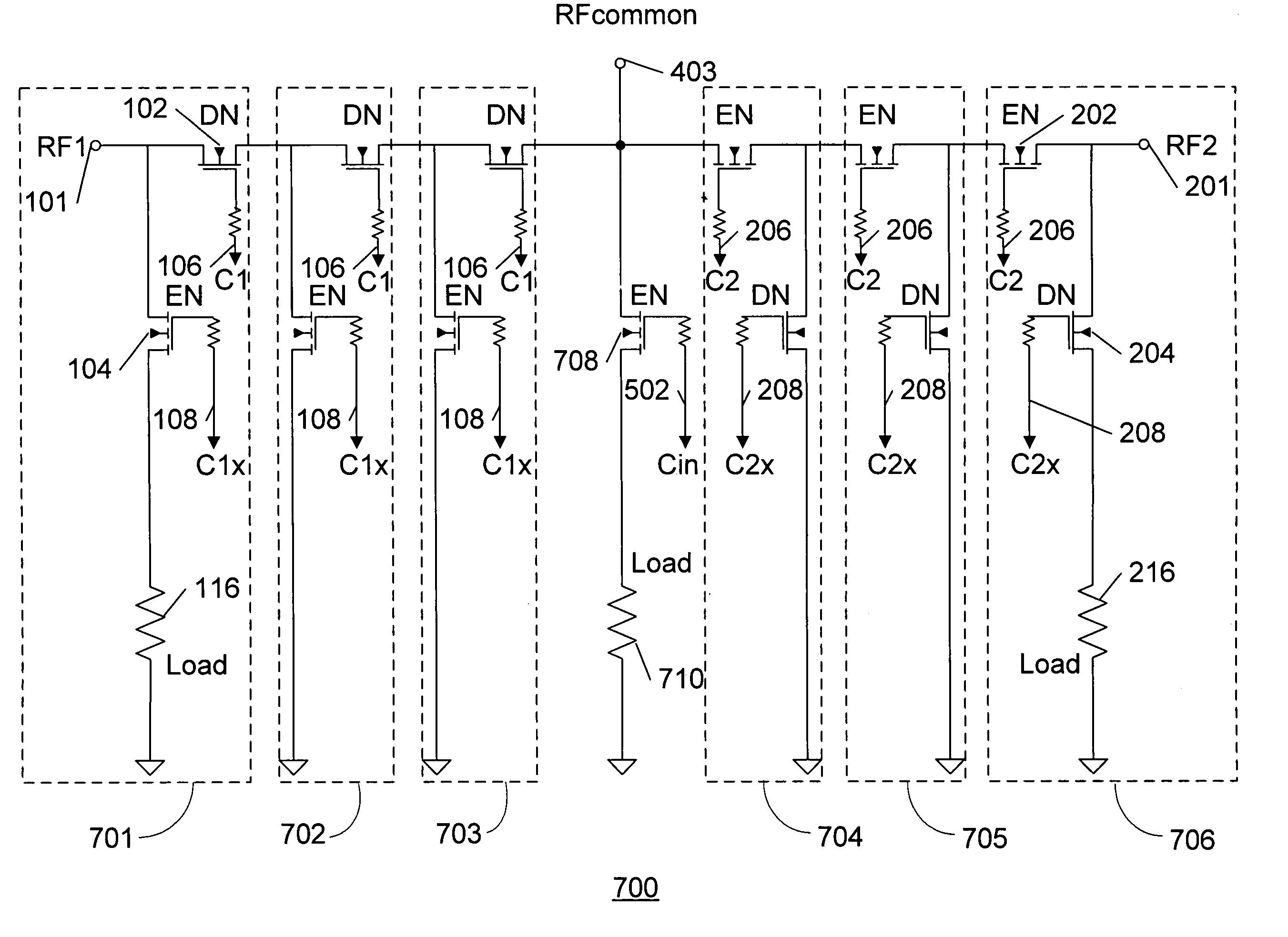 Unpowered switch and bleeder circuit