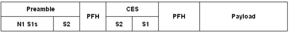 Frame preamble structure design method for power line communication and synchronous detection method and device