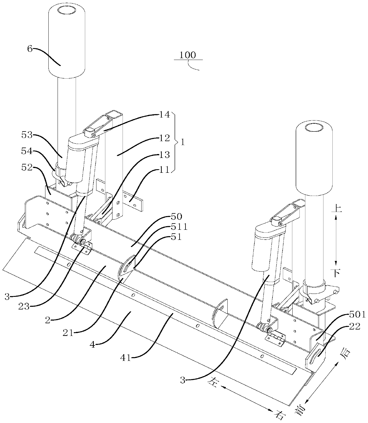 Leveling device and leveling robot with leveling device